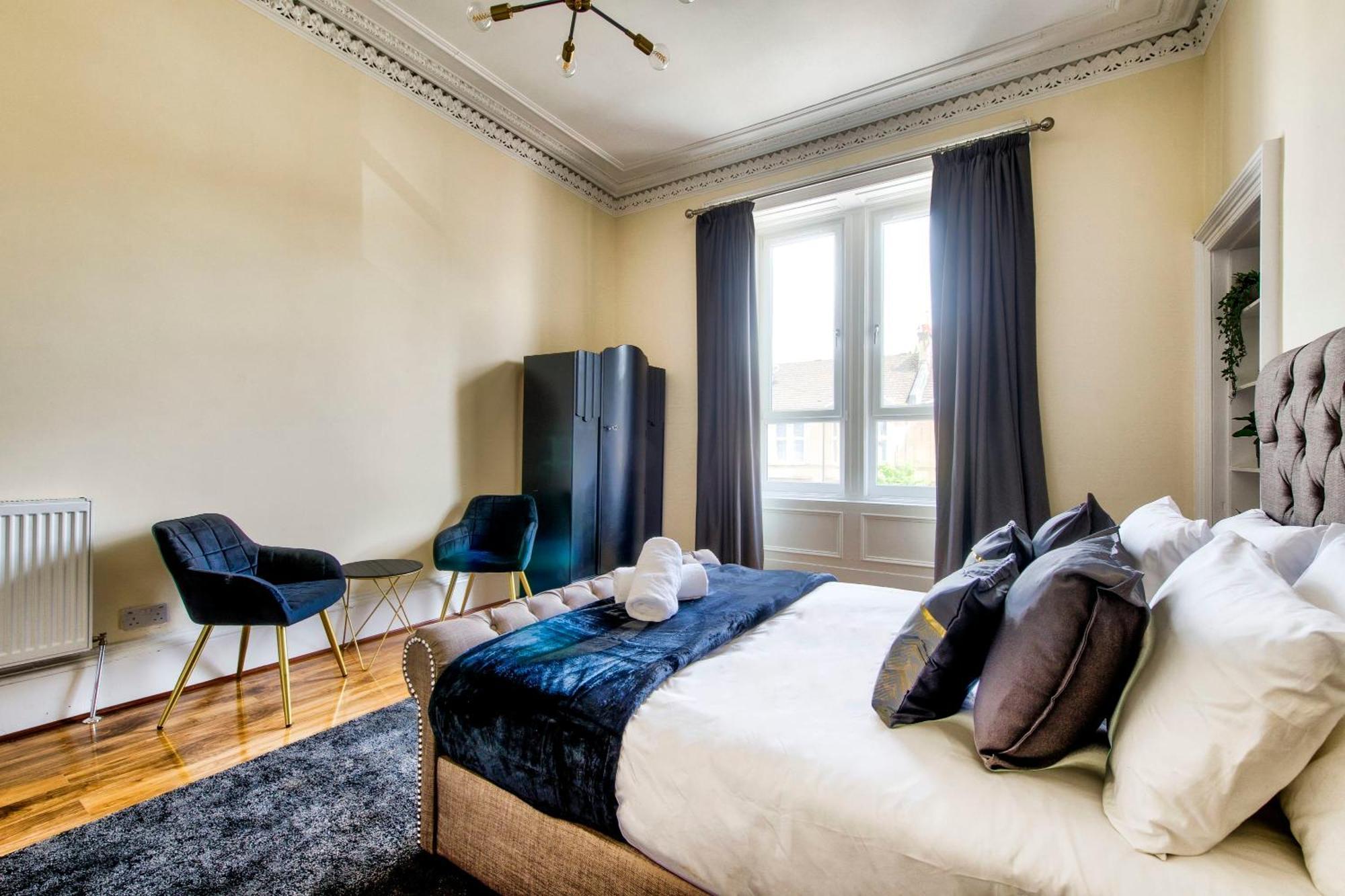 Stunning 5 Bedroom Apt, Close To City Centre, Sec, Hydro And Motorway Глазгоу Екстериор снимка